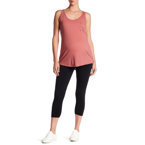 LAmade Adin Under Belly Capri Legging Maternity XS - Picture 2 of 8